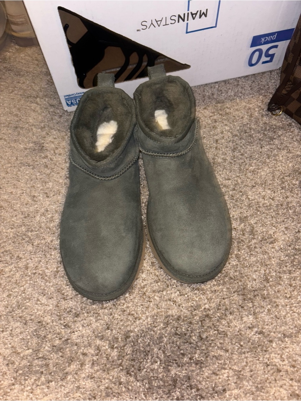 Women’s Ugg Ankle Boot - Olive Green